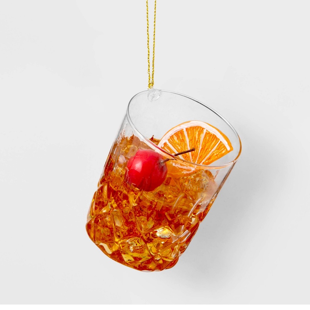 NWT Target Wondershop Old Fashioned Drink Ornament